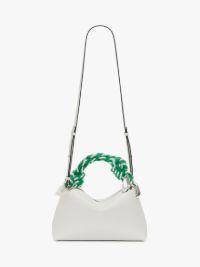 JWA CORNER BAG - LEATHER TOP HANDLE BAG in white | JW Anderson US  Product Image