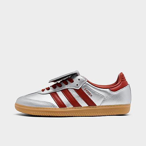 Womens adidas Samba OG Athletic Shoe Silver / Gum Product Image