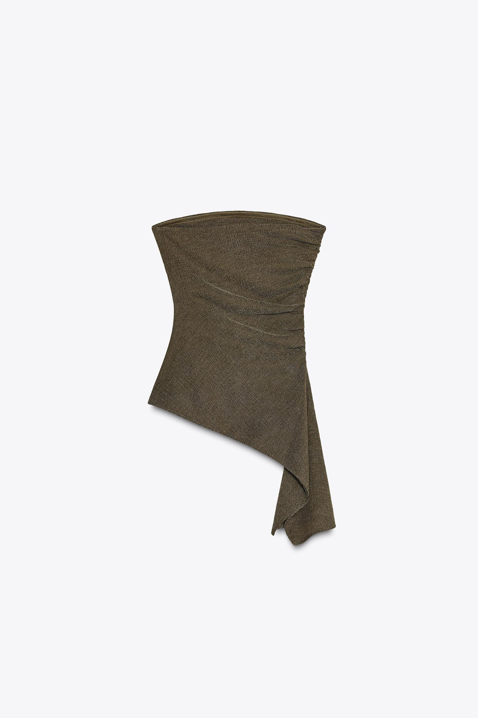 TEXTURED BANDEAU TOP Product Image