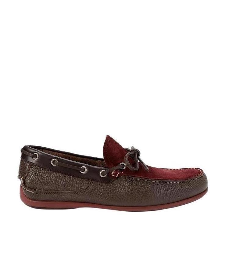 FERRAGAMO Logo Business Casual Shoes In Brown Product Image
