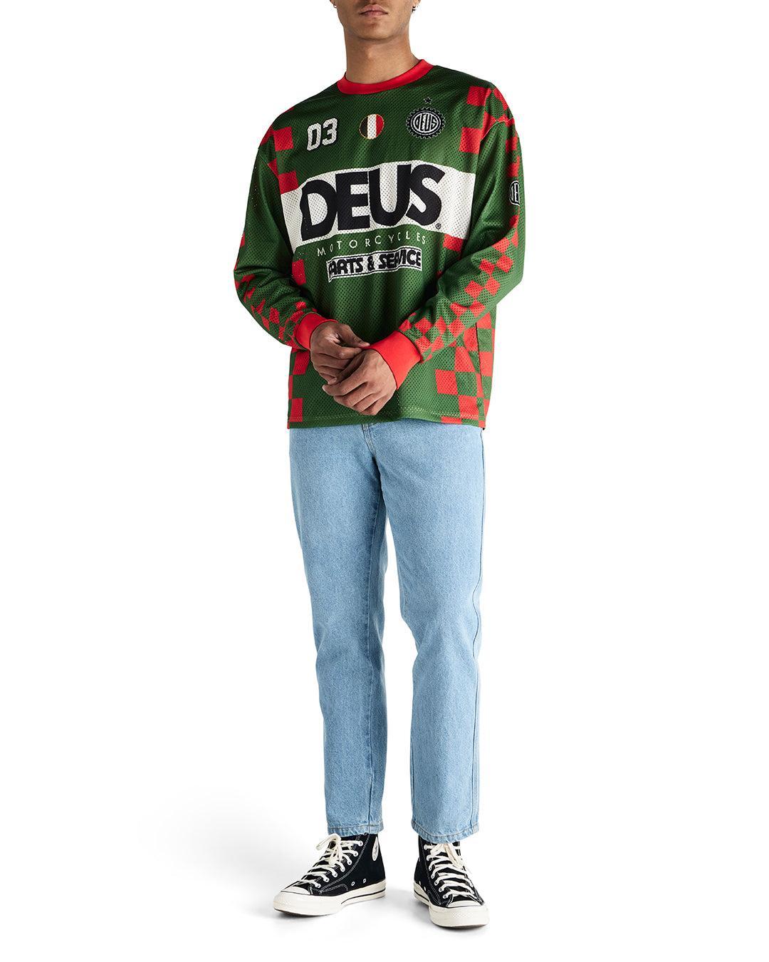 Overlap Moto Jersey - Green Bee Product Image