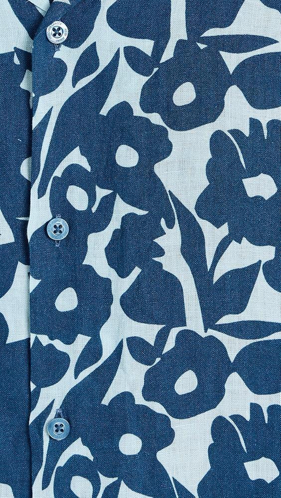 Frescobol Carioca Roberto Perennial Print Linen Shirt | Shopbop Product Image