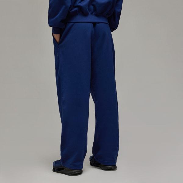 adidas Y-3 French Terry Wide Leg Pants Dark Blue S Womens Product Image