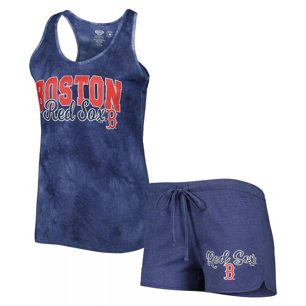 Women's Concepts Sport Navy Boston Red Sox Billboard Racerback Tank Top & Shorts Sleep Set, Size: Large, Blue Product Image