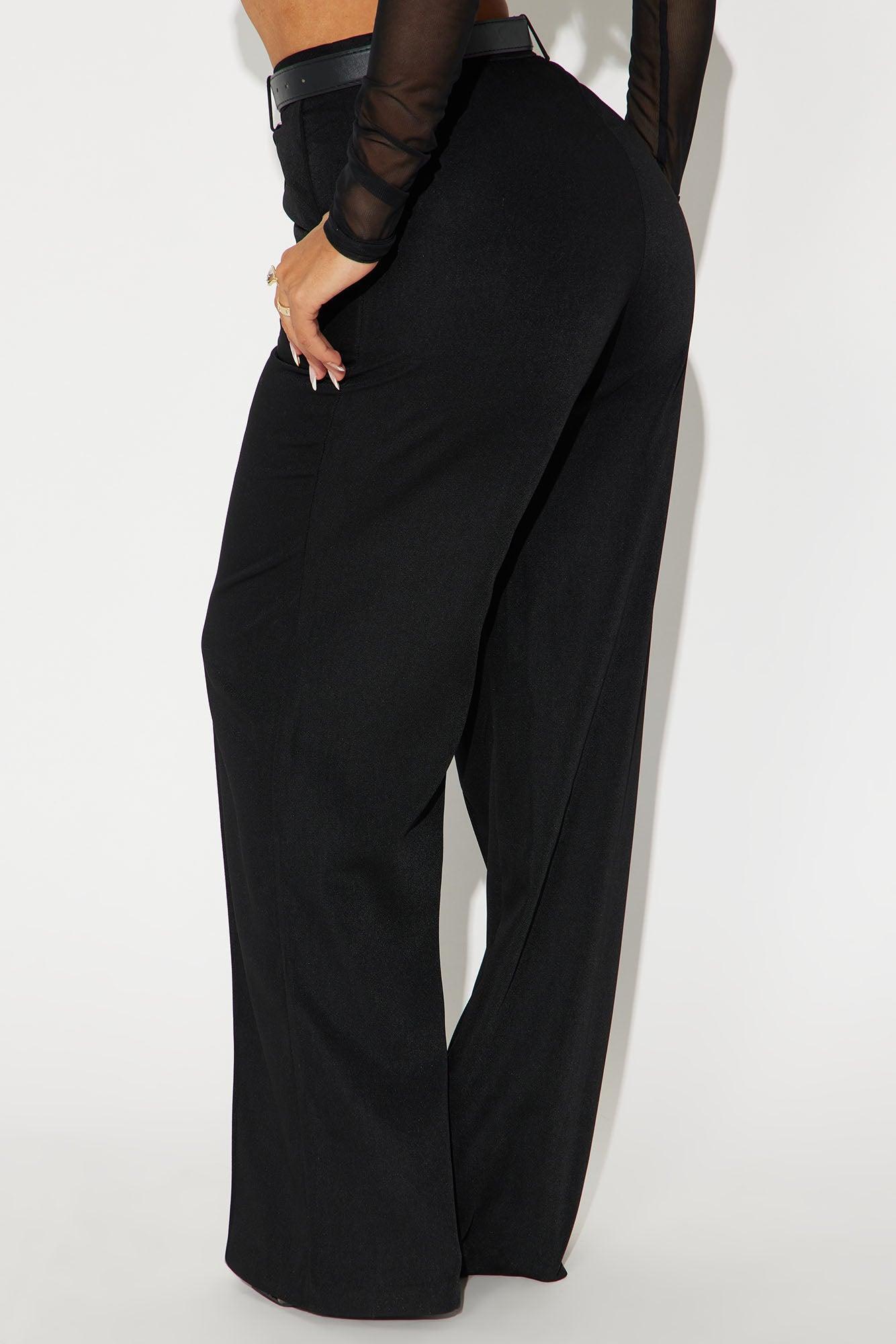 Benji Belted Trouser - Black Product Image