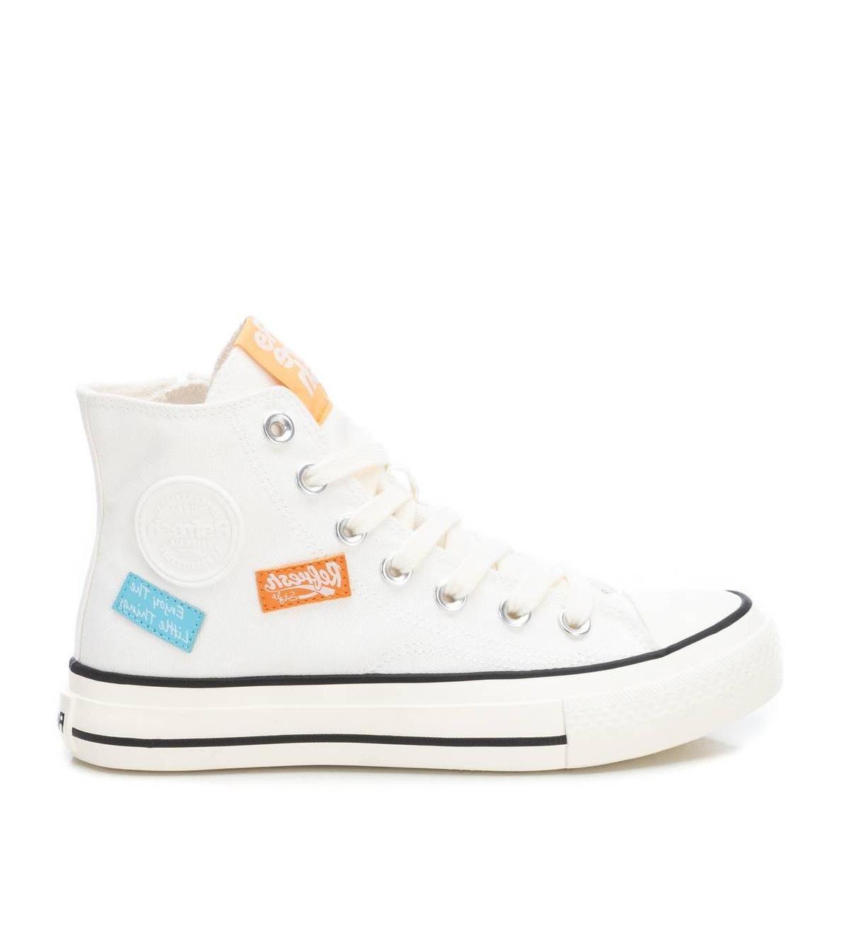 Xti Womens Canvas High-Top Sneakers By Product Image