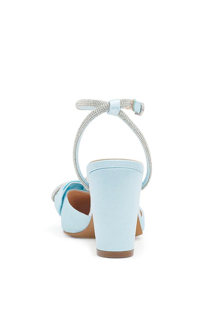 Satin Shoe with Rhinestone Bow Product Image