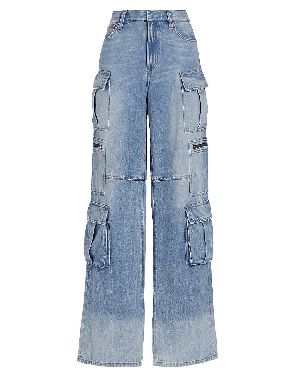 Cay Baggy Denim Cargo Pants Product Image