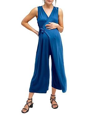 Nom Maternity Francesca Surplice Maternity Jumpsuit Product Image
