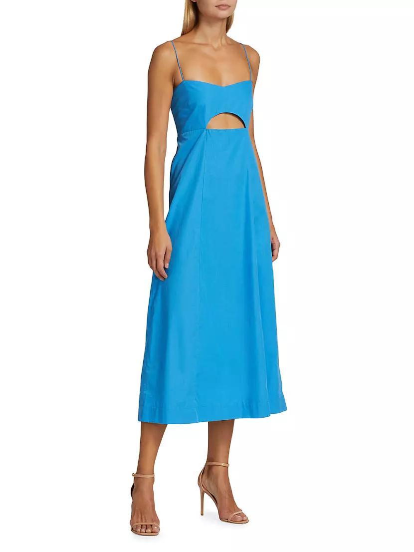 Half Moon Cotton Midi-Dress Product Image