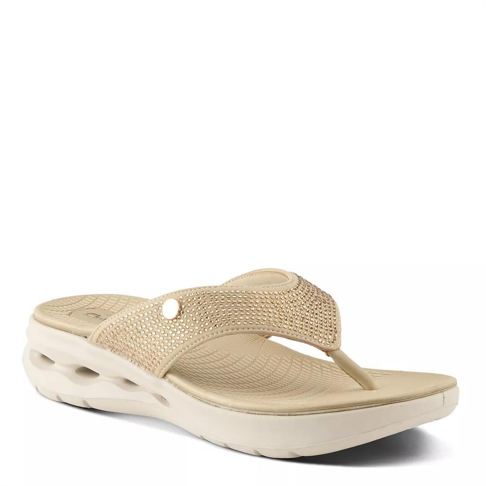 Flexus by Spring Step Women's Gorski Thong Sandals, Size: 40, Beige Product Image