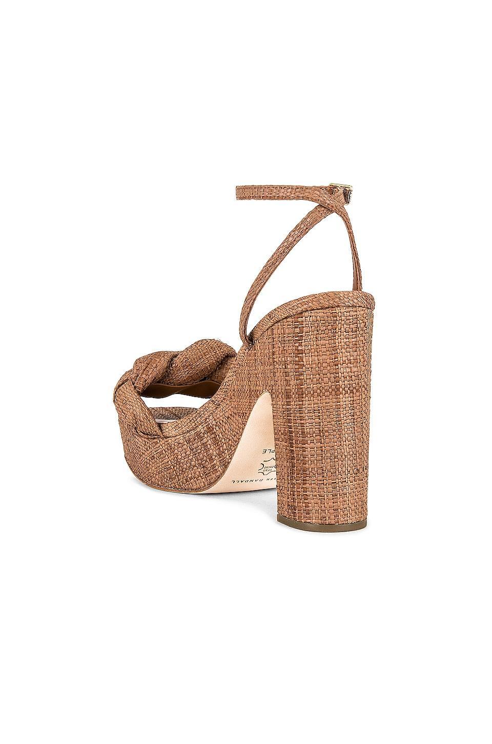 Womens Fae Braided Raffia Platform Sandals Product Image
