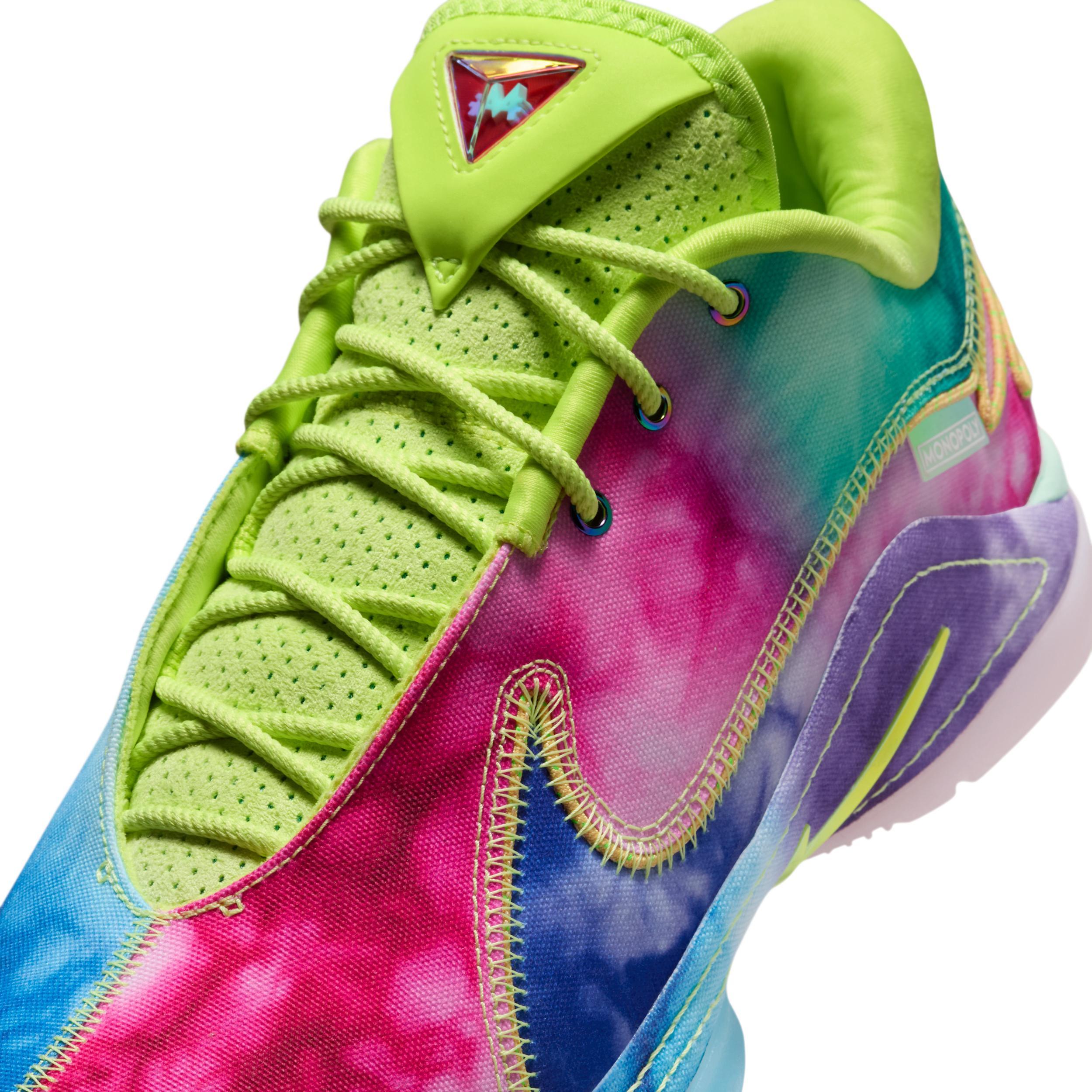 Nike Mens x Monopoly LeBron 22 Basketball Shoes in Mint Foam/Light Lemon Twist/Aquarius Blue Product Image