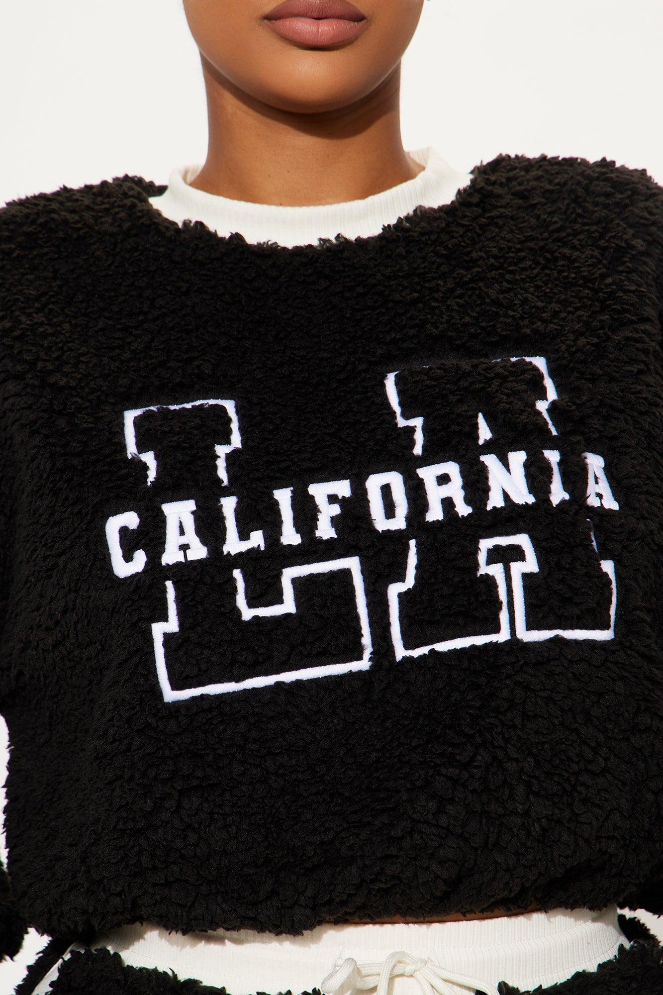 Casual Sunday Sherpa Pant Set - Black/combo Product Image
