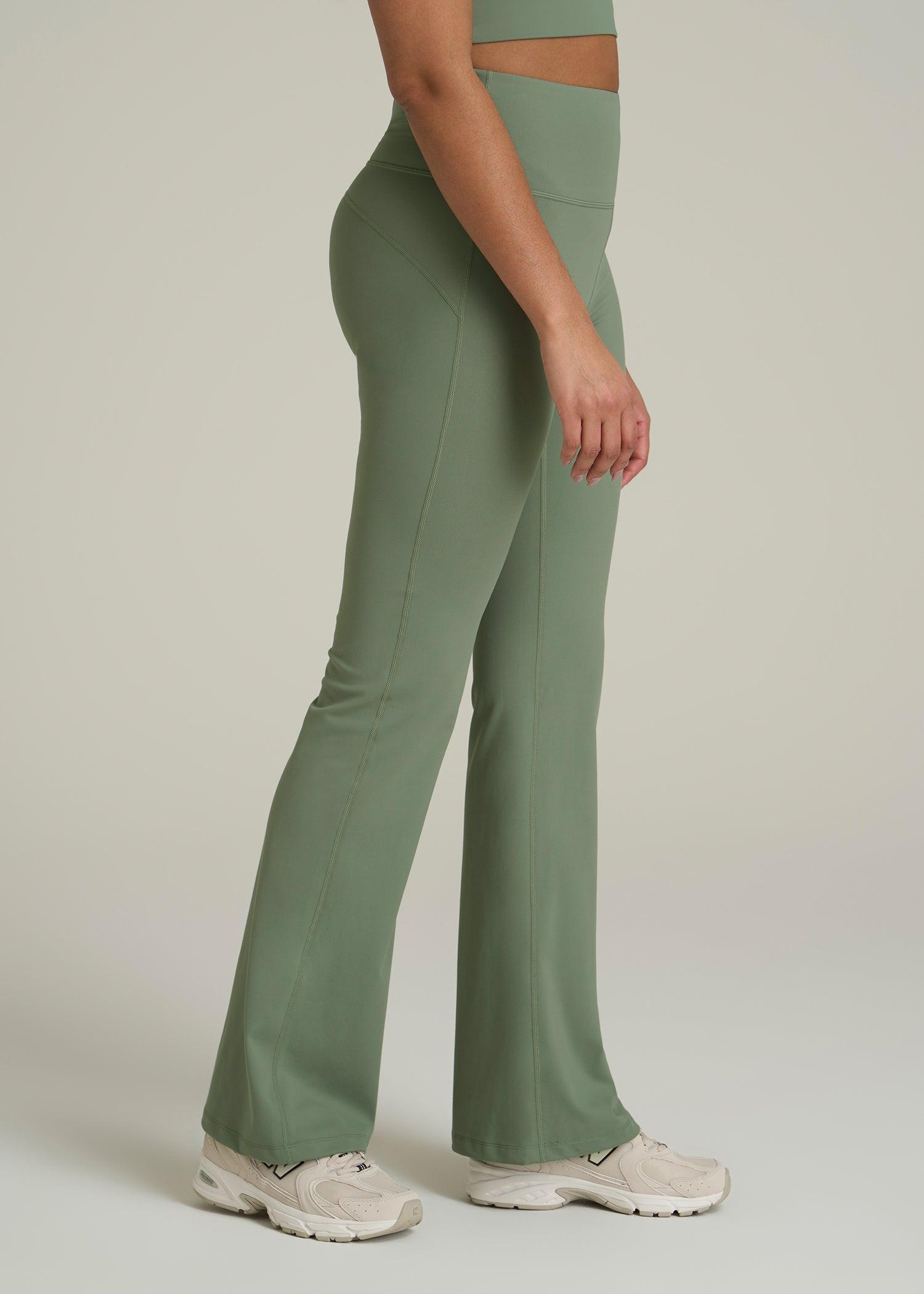 Balance Tall Women's Flare Yoga Pants in Dark Seagrass Product Image