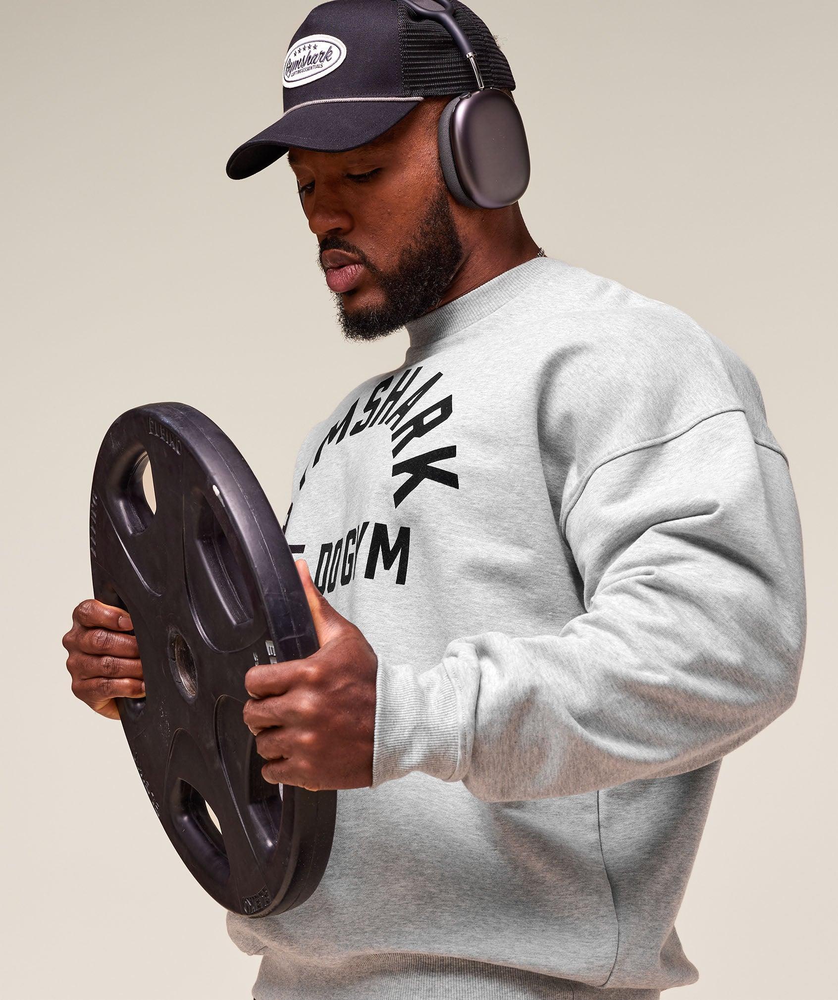 Gymshark We Do Gym Crew - Light Grey Core Marl Male Product Image