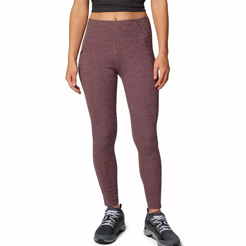 Womens Columbia Move Leggings Black Grey Product Image