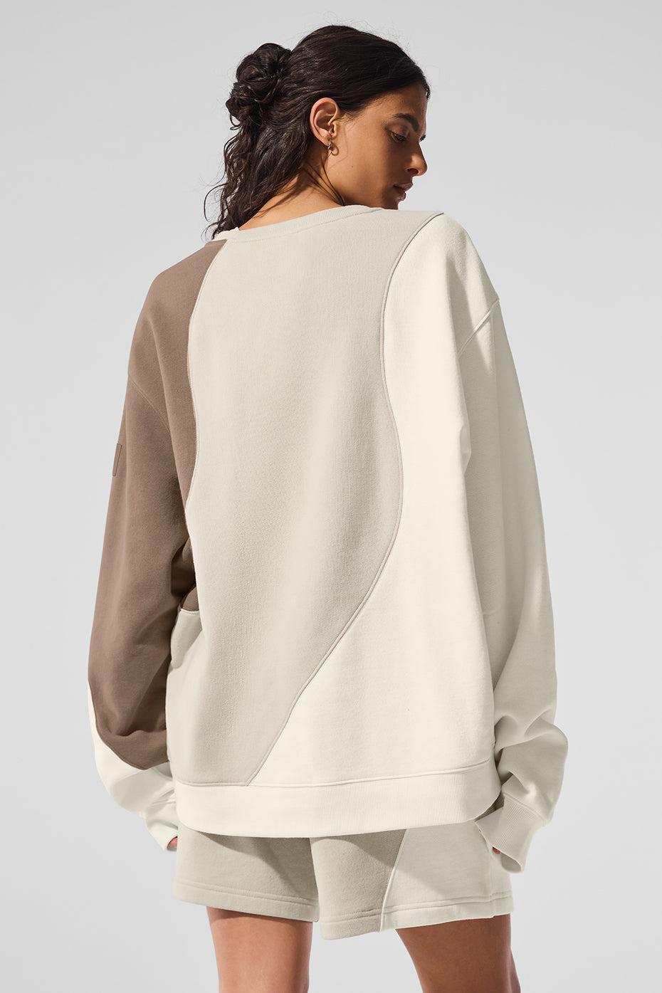 Alo Yoga | Make Waves Crewneck Neck Pullover Top White, Size: XL WOMEN/L MEN Product Image