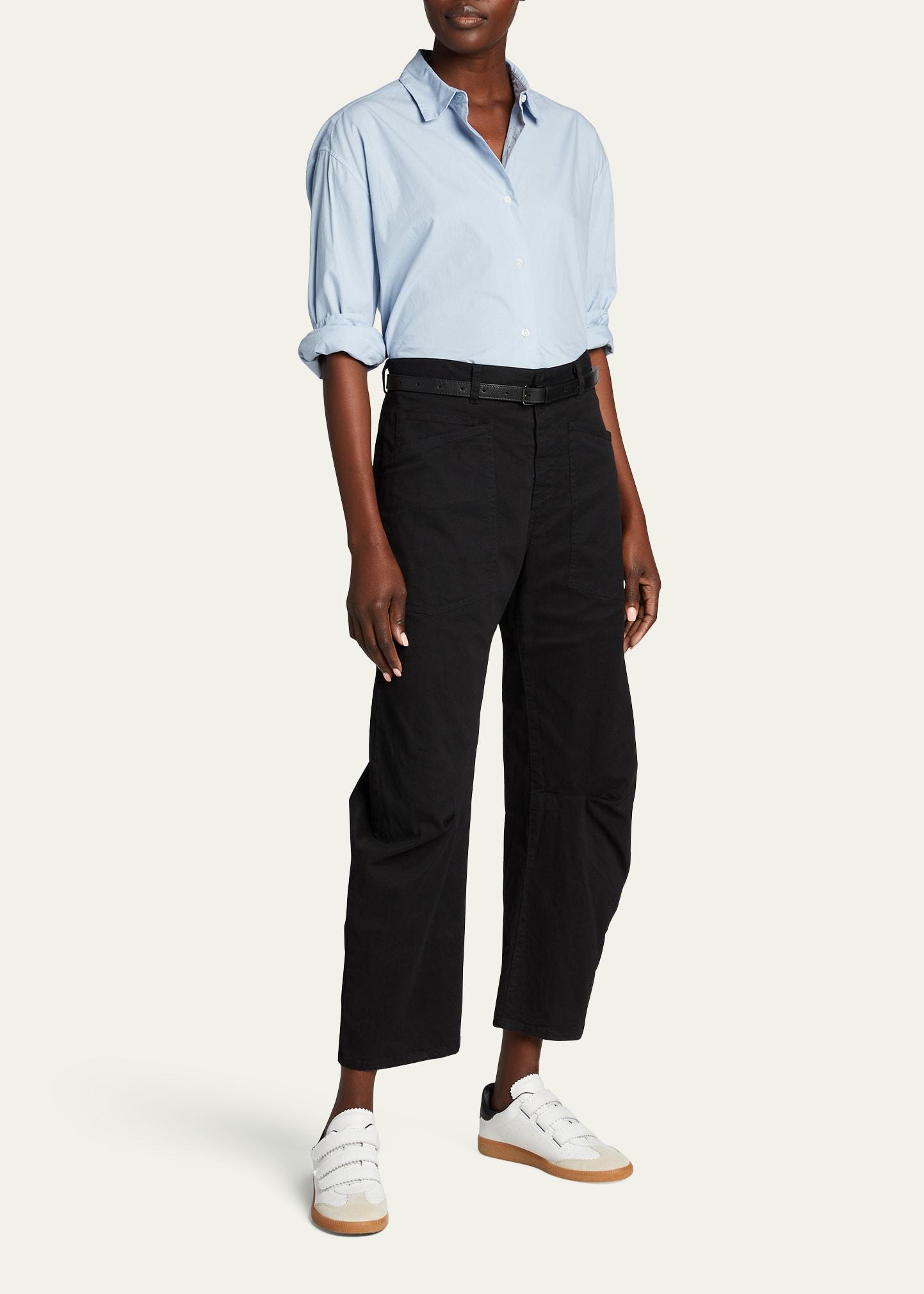 Nili Lotan Shon Twill Pants 0 Product Image