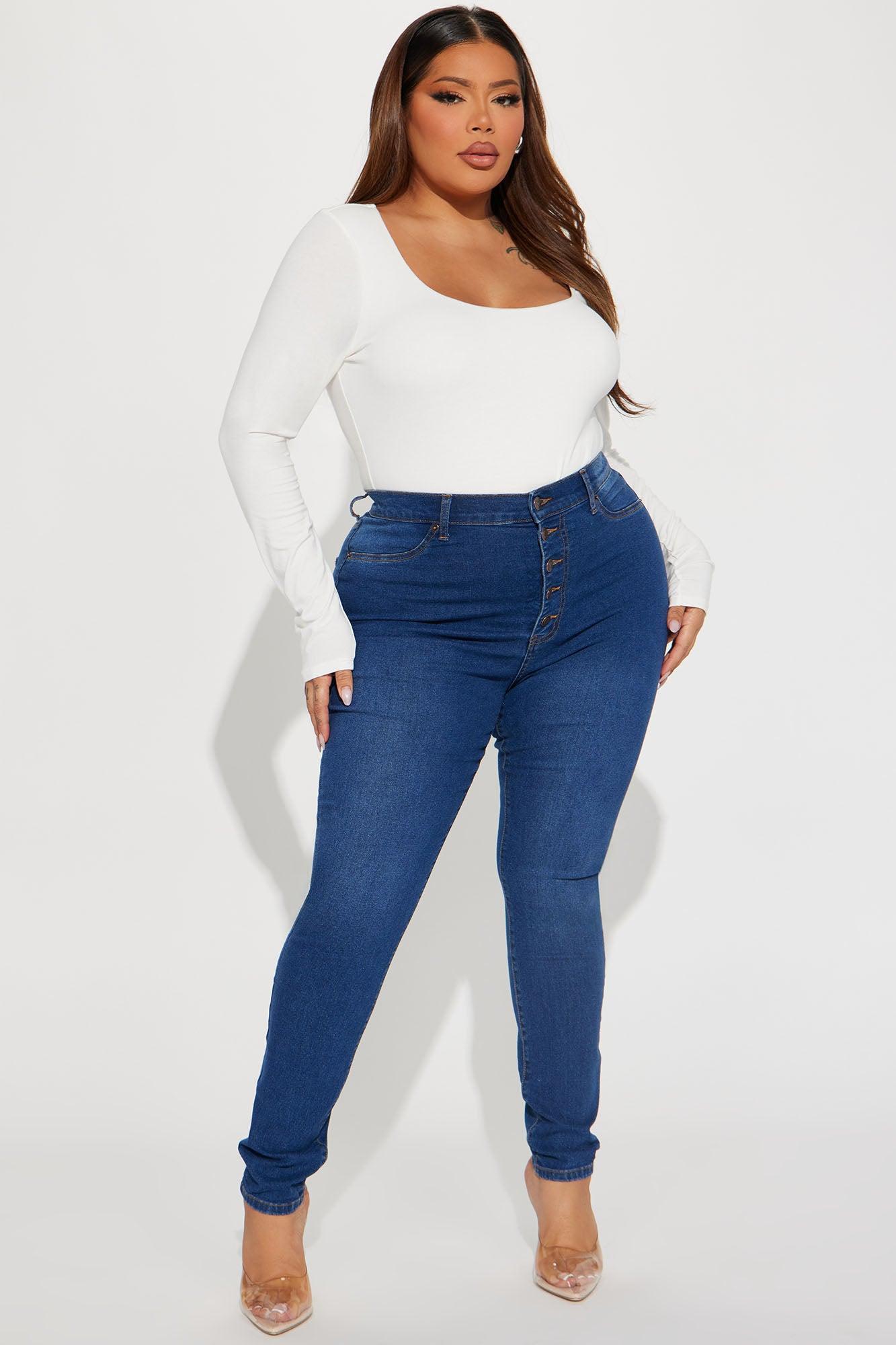Show It Off Stretch Skinny Jean - Dark Wash Product Image