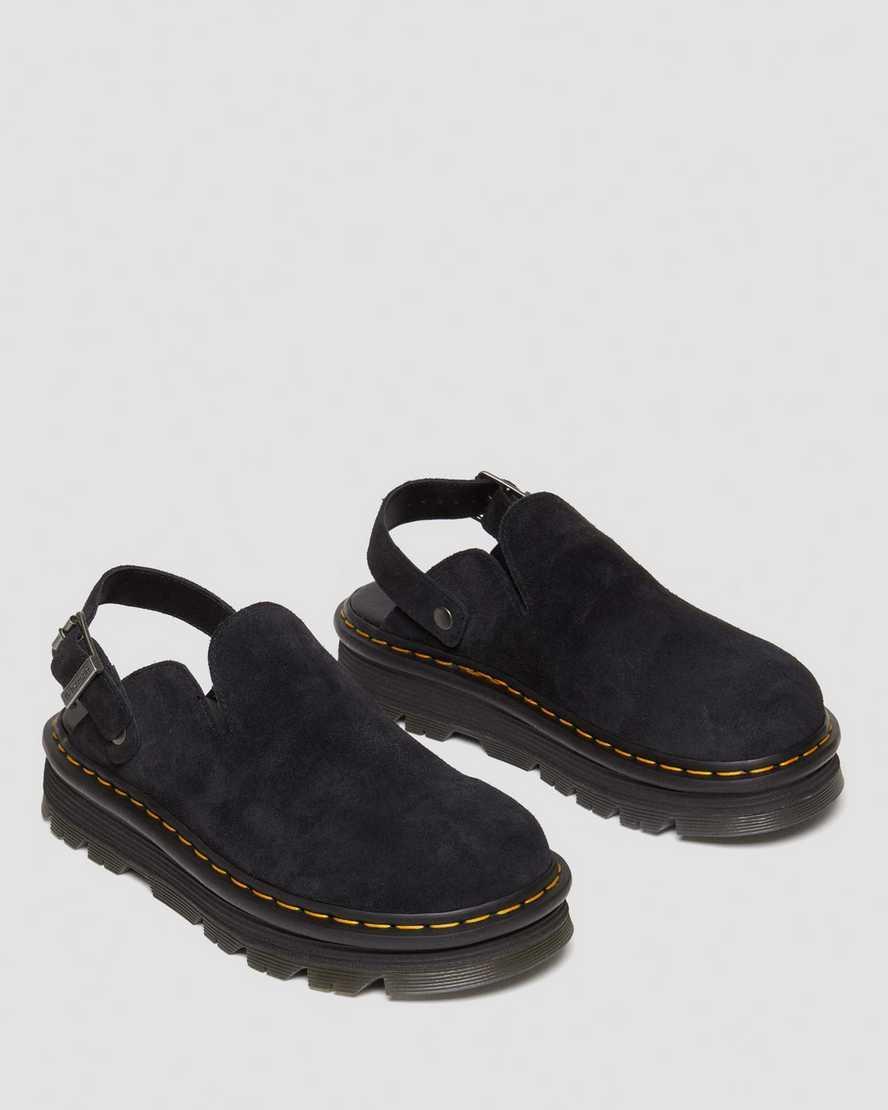 Dr. Martens Womens Zebzag Suede Slingback Mule Sandals Product Image
