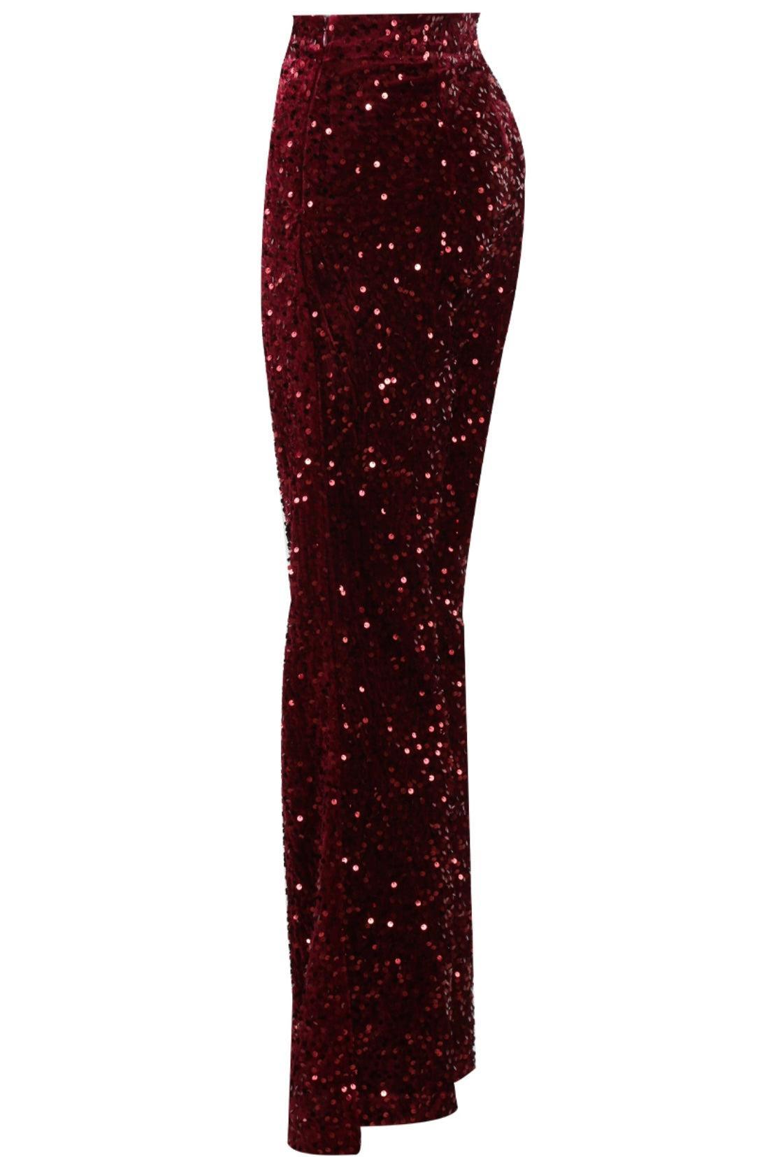 CELESTE SEQUIN TROUSERS Product Image