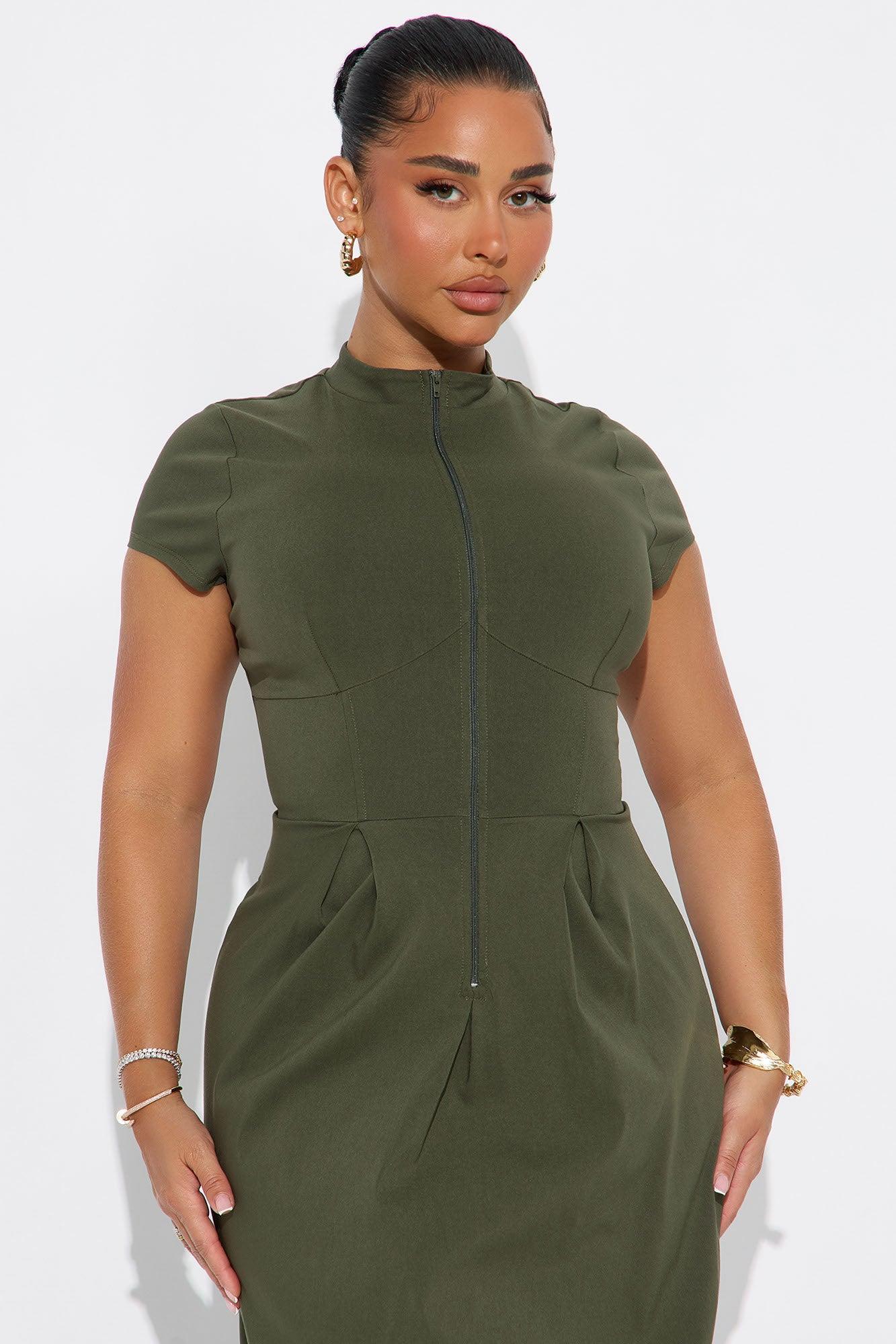 Too Busy To Care Maxi Dress - Olive Product Image