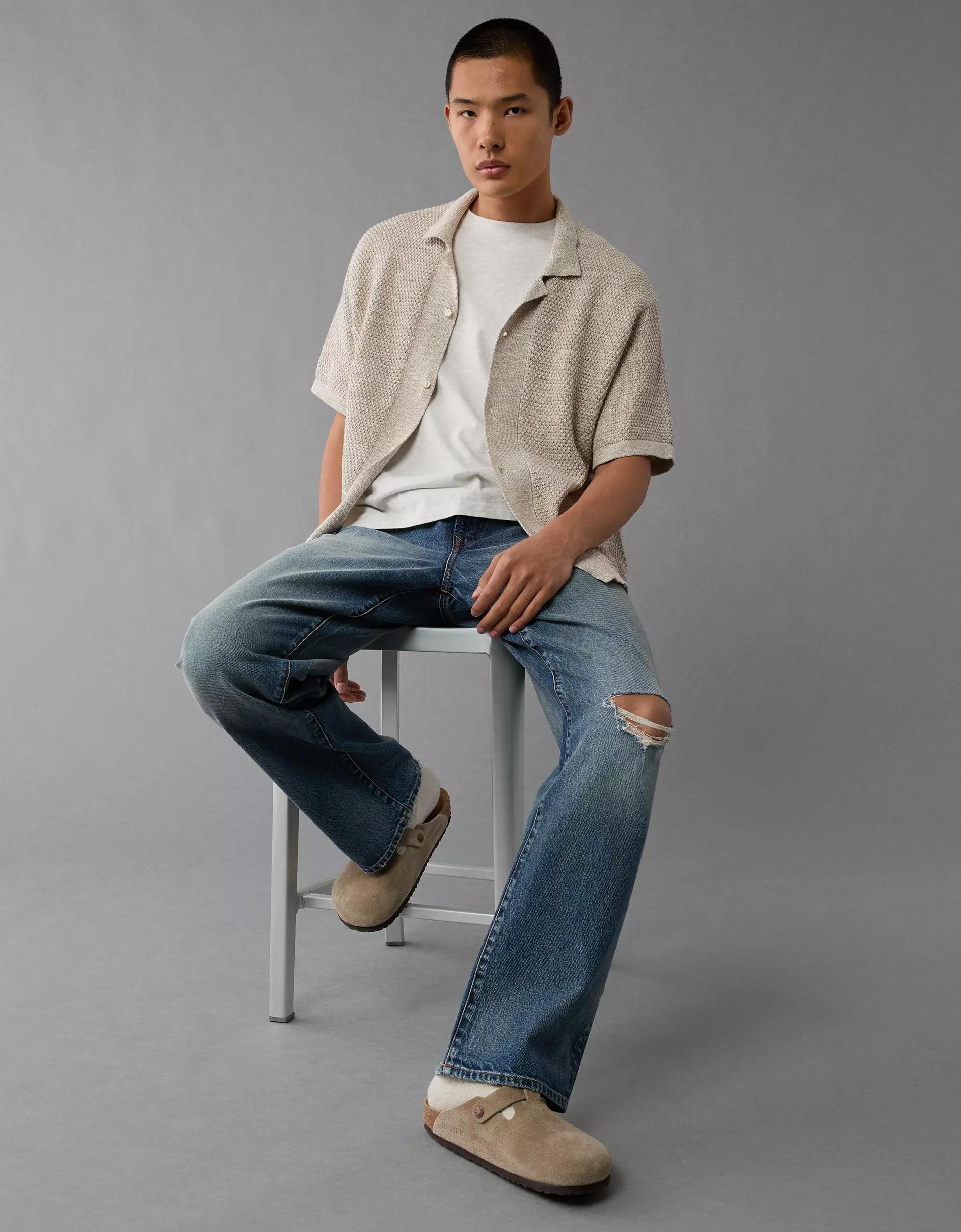 AE Slim Fit Denim Trucker Jacket Product Image