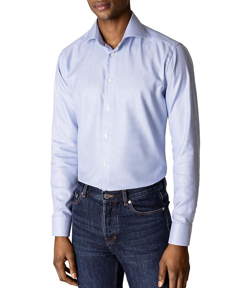 Mens Slim-Fit Houndstooth Dress Shirt Product Image