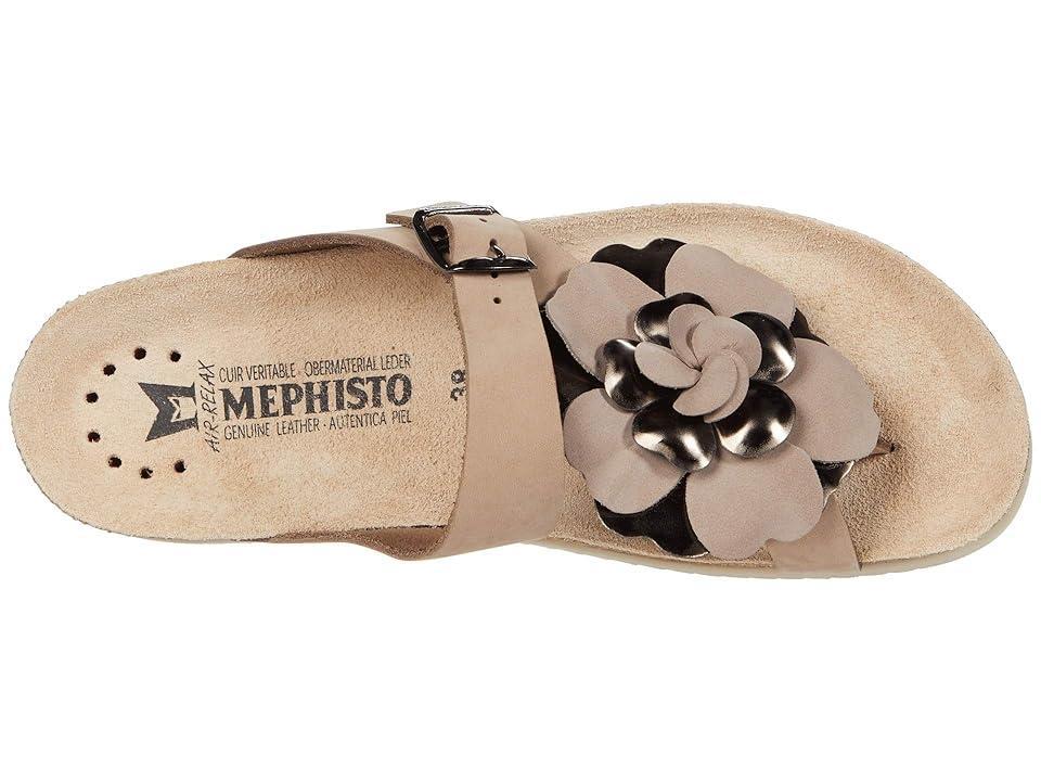 Mephisto Helen Flower Buckle Detail Leather Casual Sandals Product Image