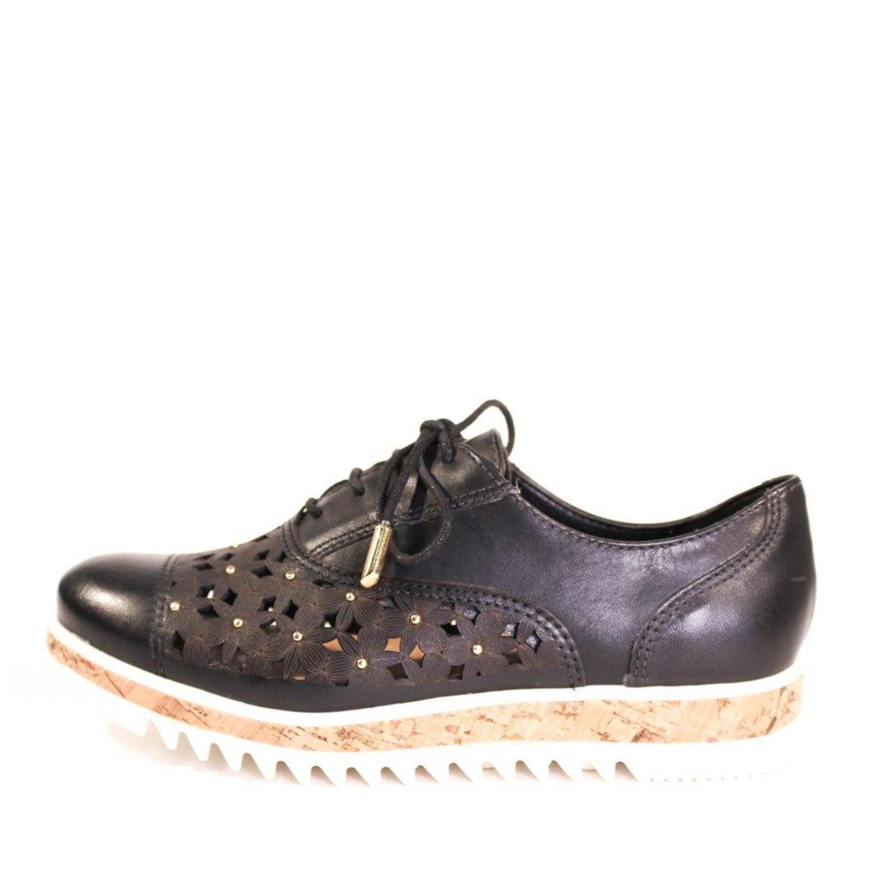 Dallas Embroidered Leather Sneakers Product Image