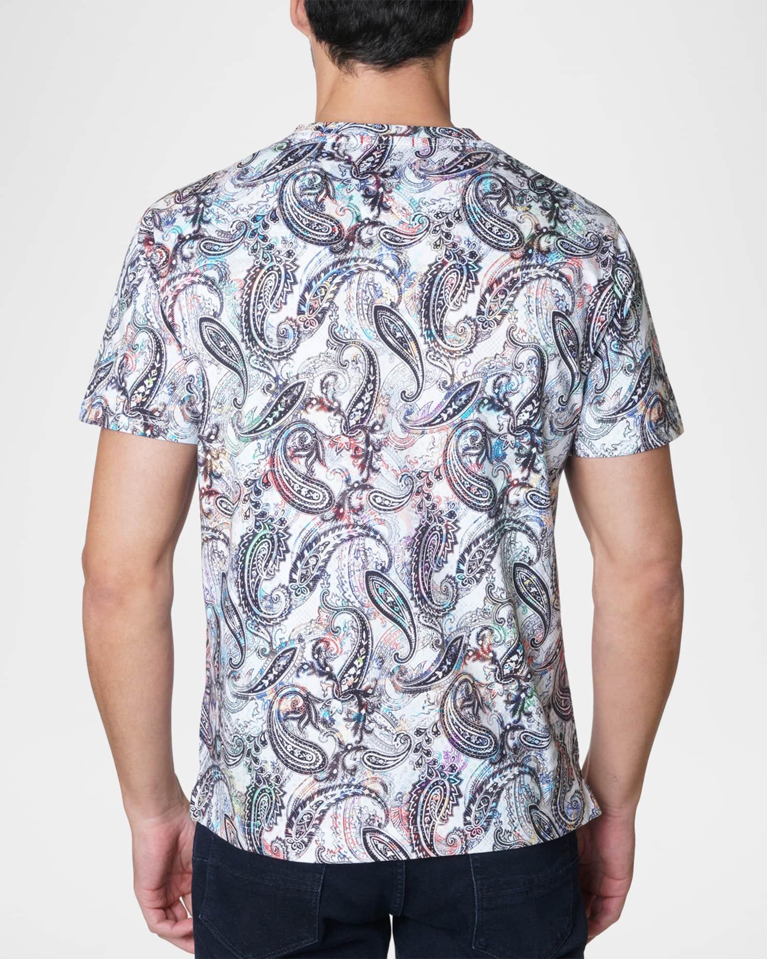 Mens Paisley Skull Graphic T-shirt Product Image