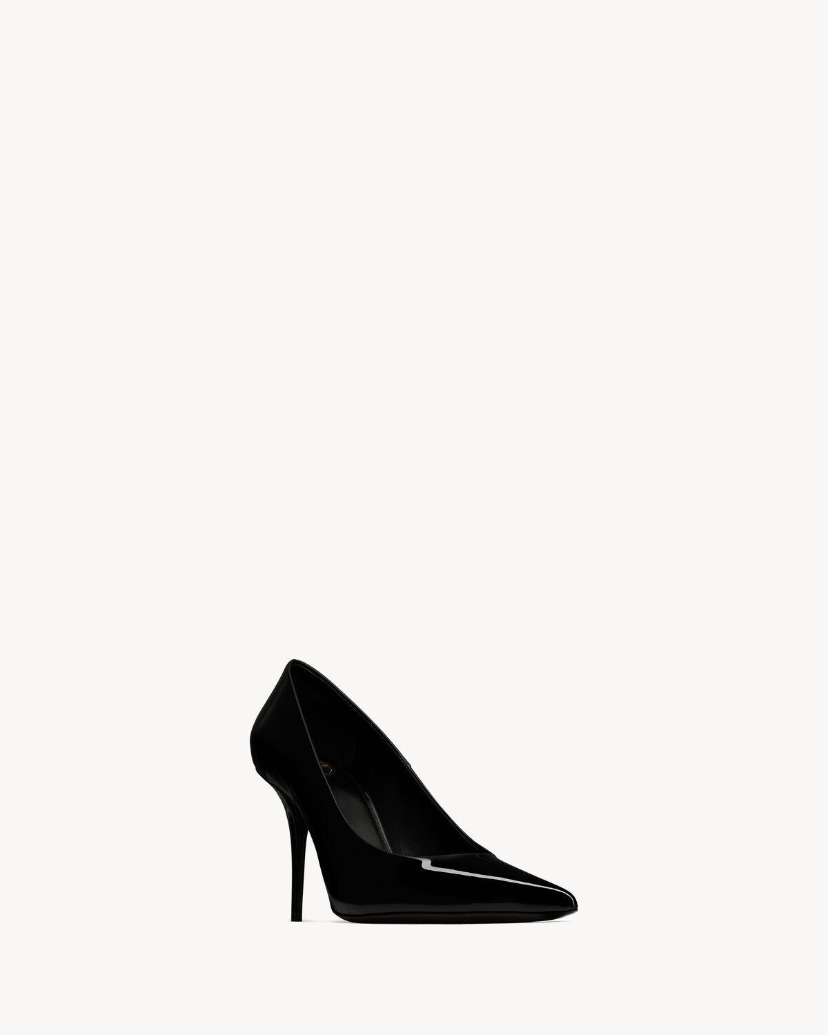 VENDOME slingback pumps in glazed leather | Saint Laurent | YSL.com Product Image