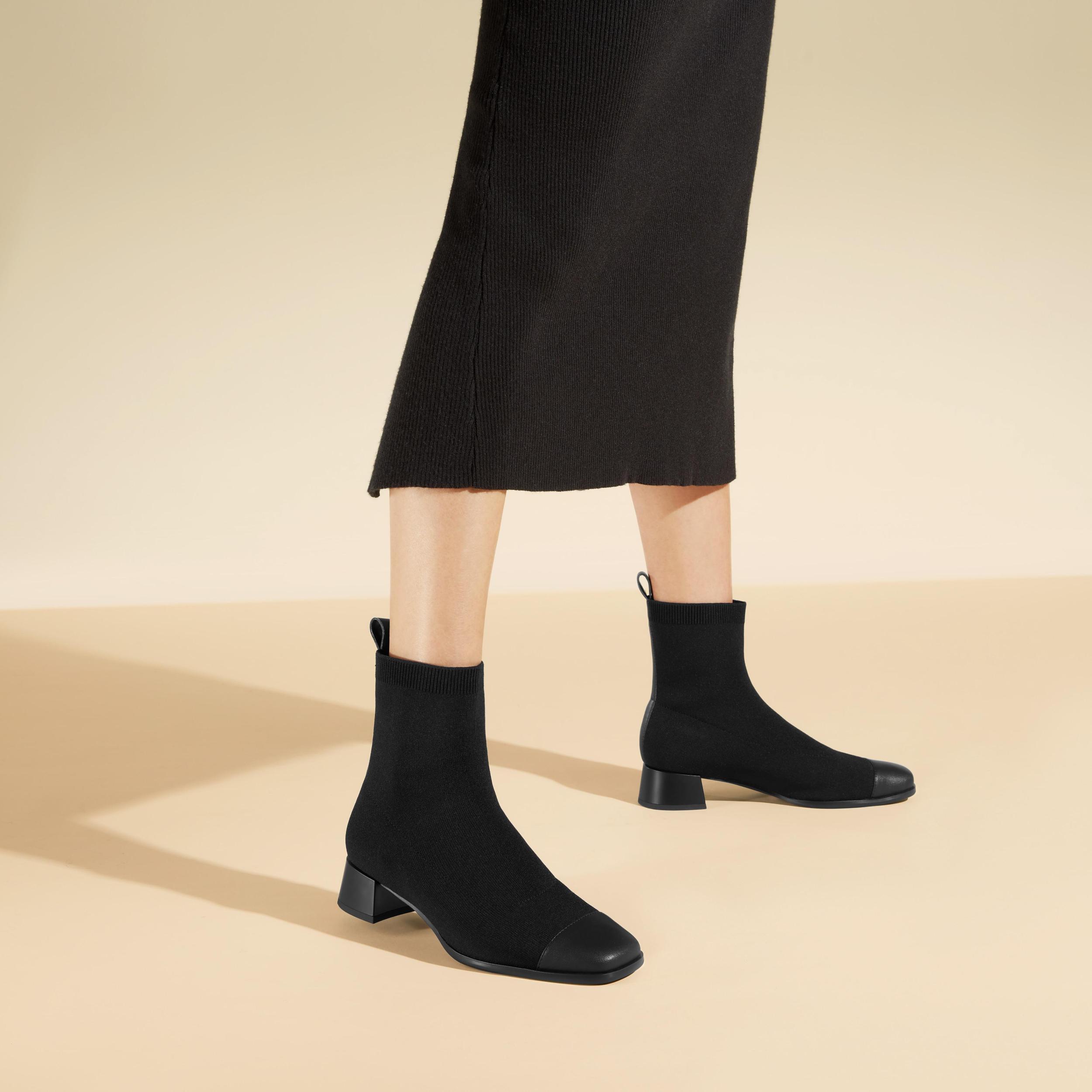 Square-Toe Water-Repellent Boots (Madison) Product Image