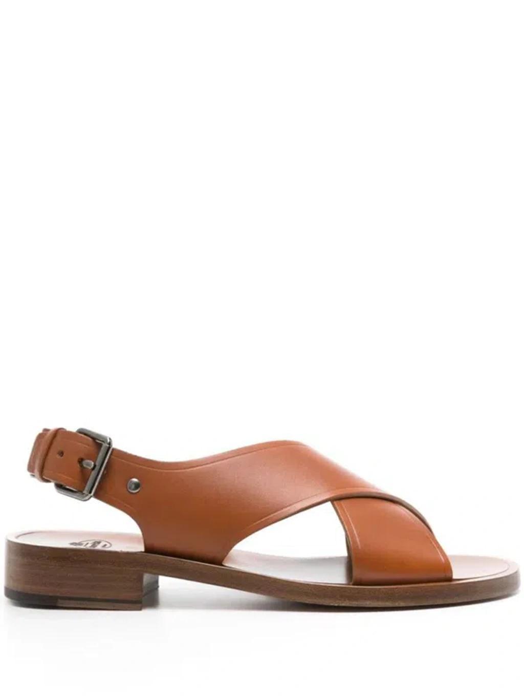 CHURCH'S Rhonda Crossover Sandals In Brown Product Image