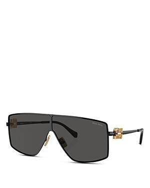 Oversized Shield Metal Sunglasses Product Image