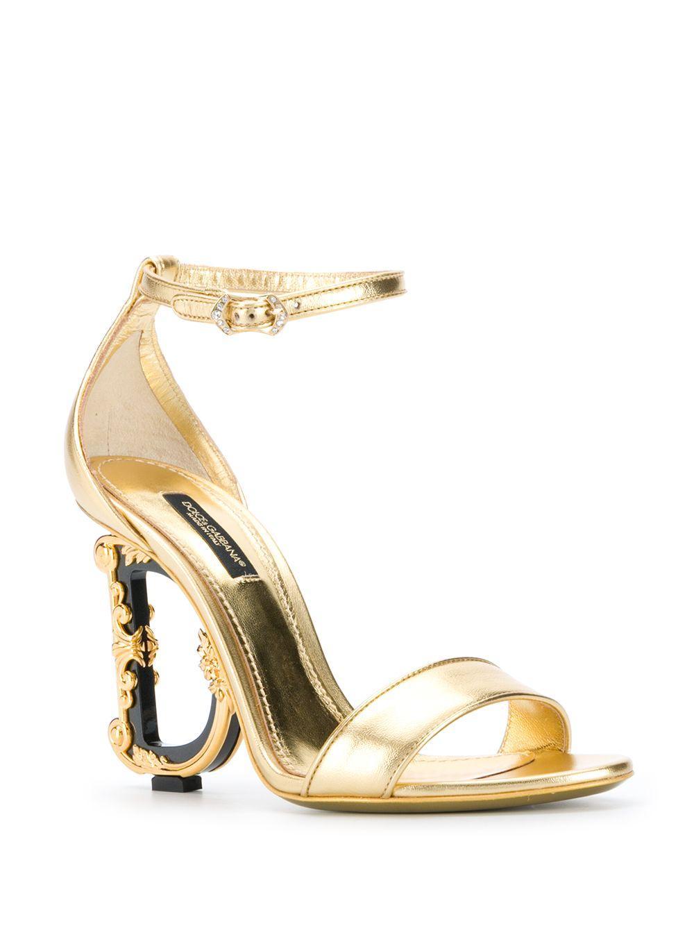 Baroque DG 105mm leather sandals Product Image
