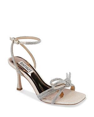 Womens Effie 85MM Crystal-Embellished Satin Stiletto Sandals Product Image