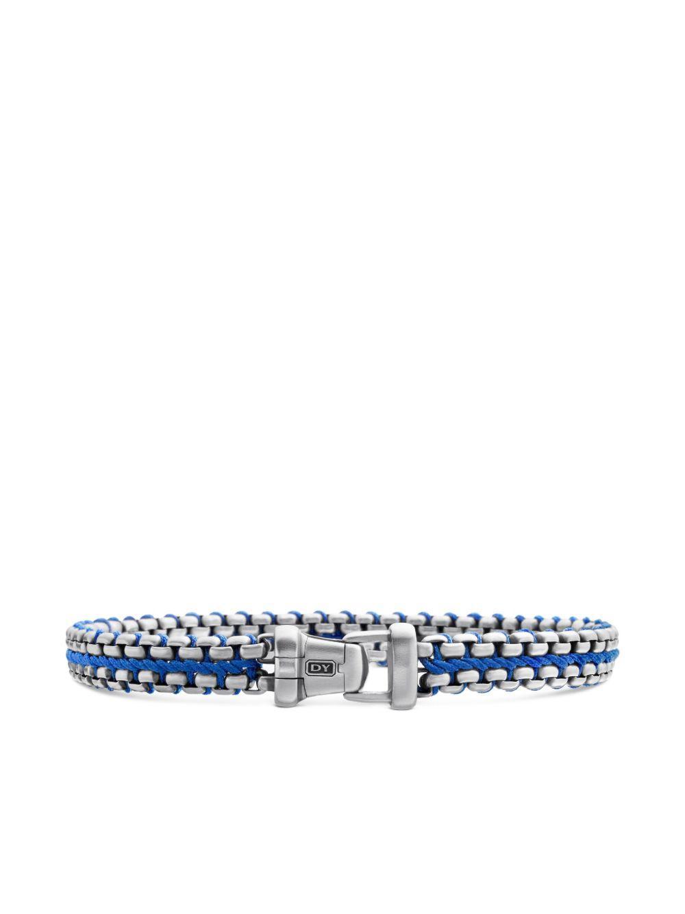 sterling silver Woven Box Chain bracelet (10mm) Product Image