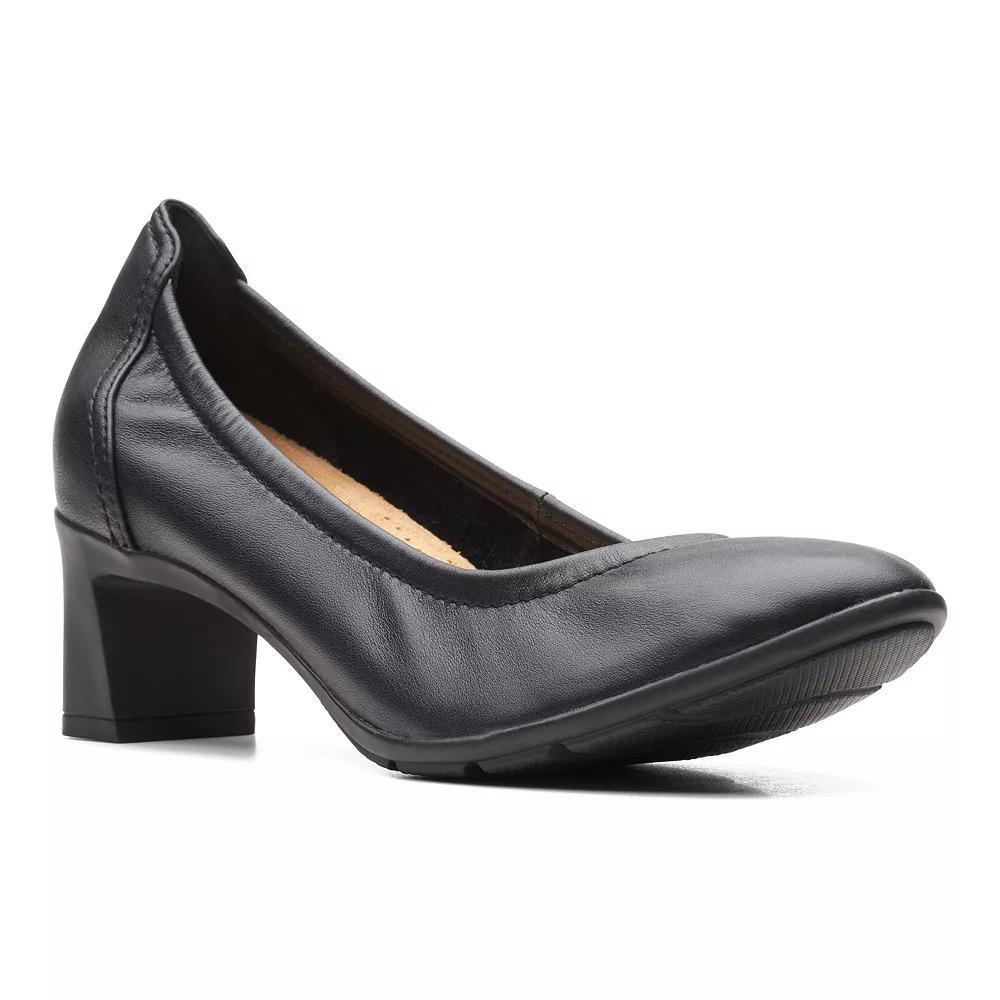 Clarks® Neiley Pearl Women's Leather Heels, Size: 5, Black Product Image