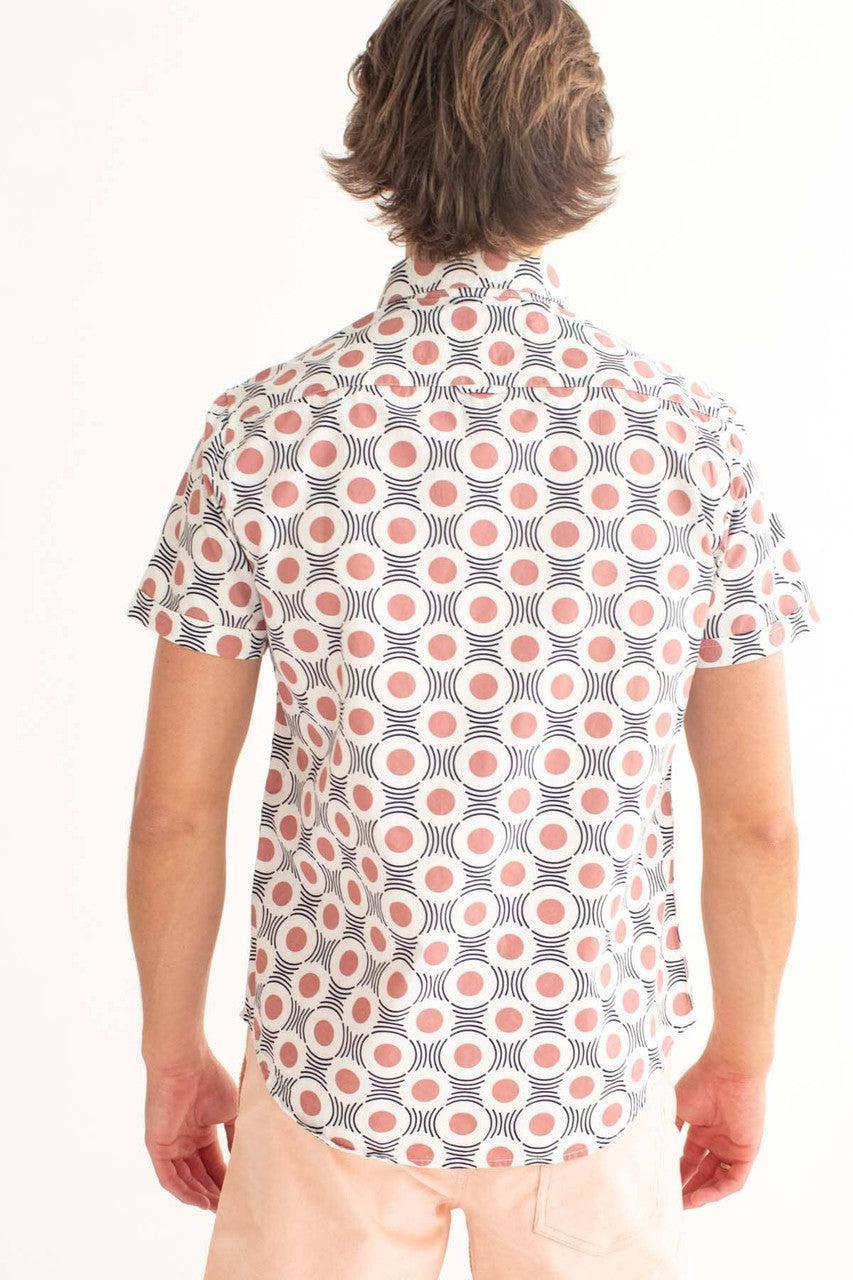 Rippling Circles Woven Button Up Shirt Product Image