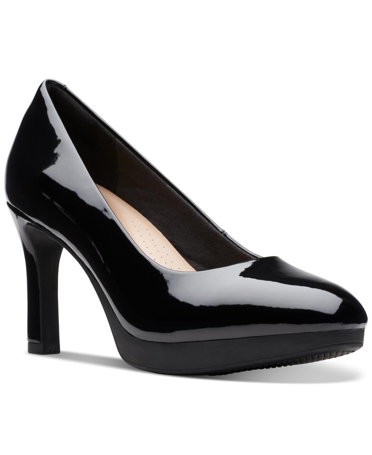 Clarks® Ambyr2 Braley Women's Leather Pumps, Size: 9, Black Product Image