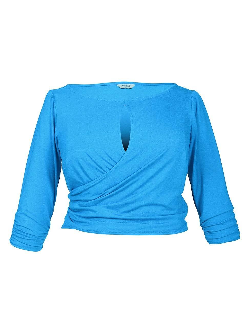 Mayes Nyc Tamara Keyhole Wrap Top Product Image