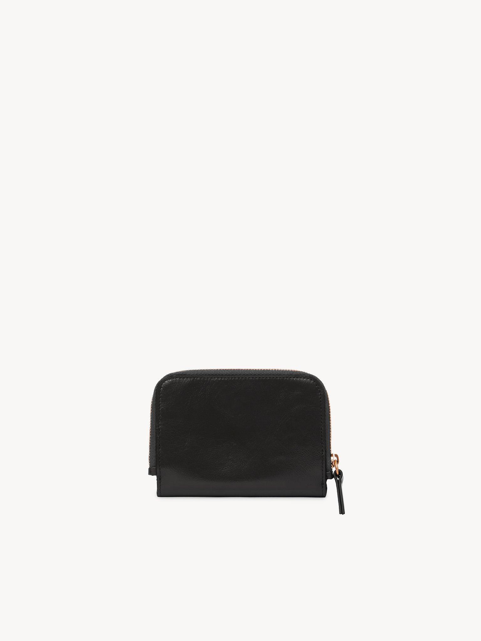 Alphabet bifold wallet in shiny leather Product Image