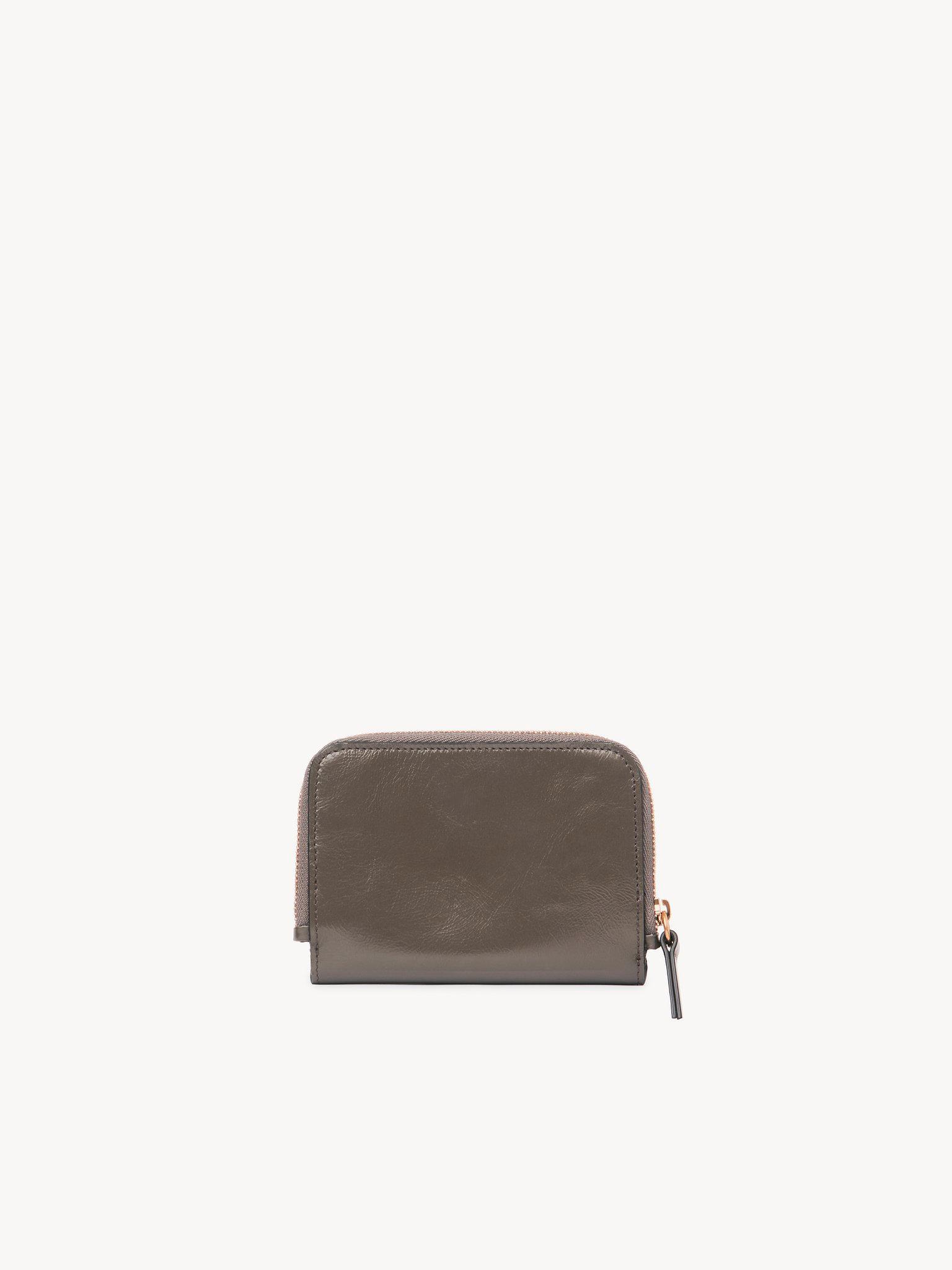 Alphabet bifold wallet in shiny leather Product Image