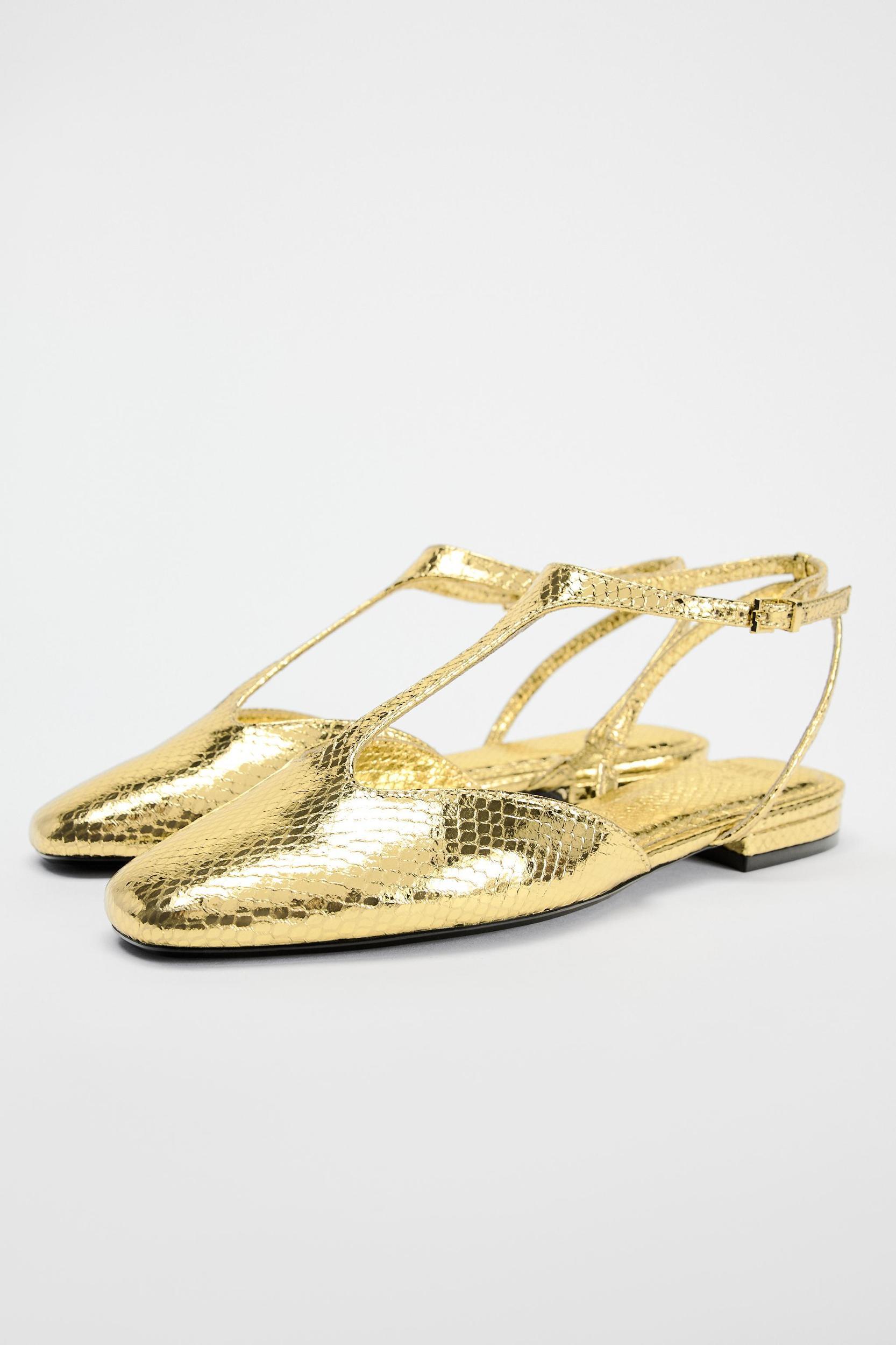 FLAT METALLIC SHOES Product Image
