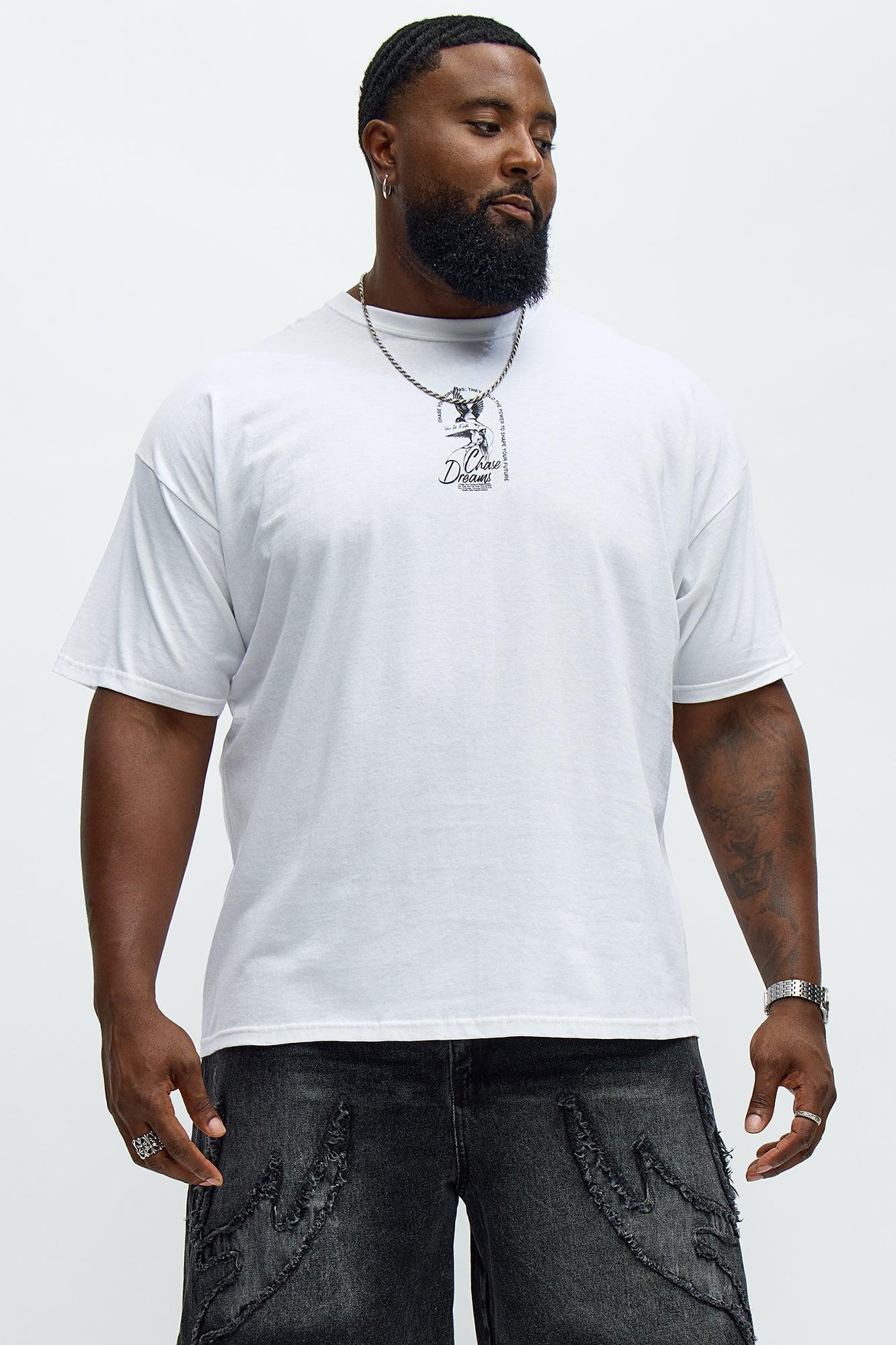 Chase Your Dream Short Sleeve Tee - White Product Image
