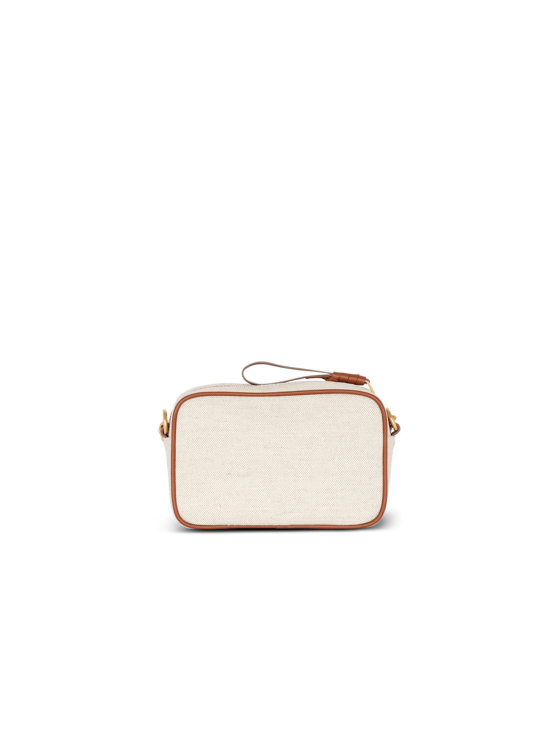B-Army canvas and leather clutch Product Image