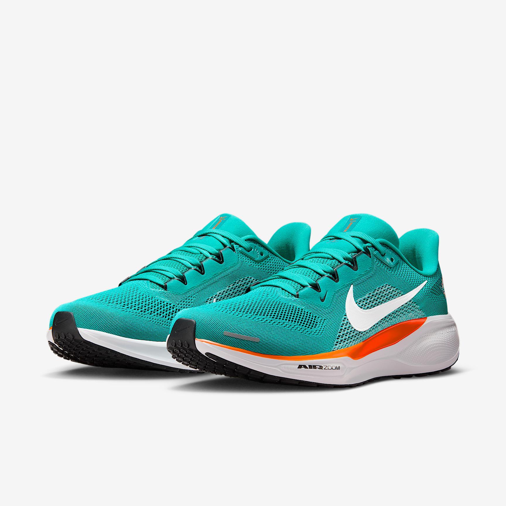 Miami Dolphins Pegasus 41 Men's Nike NFL Road Running Shoes Product Image
