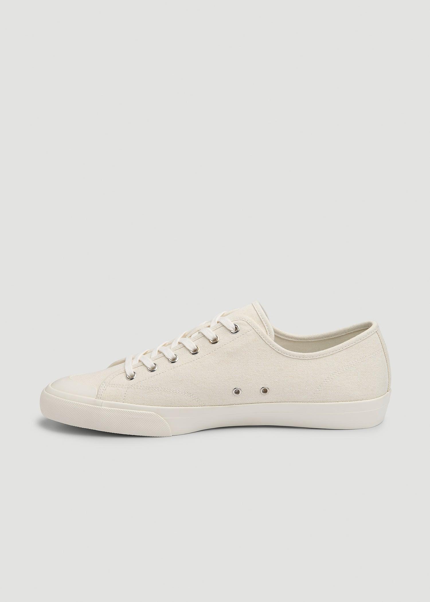 Vulcanized Sneaker for Tall Men in Ecru Product Image
